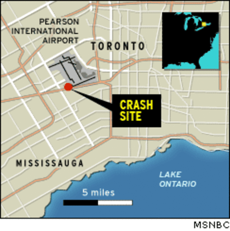 All 309 aboard survive Toronto jet crash