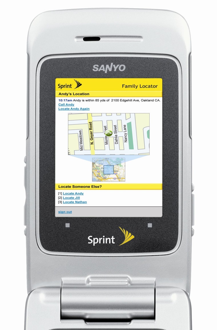 Image: Sprint Family Locator GPS service