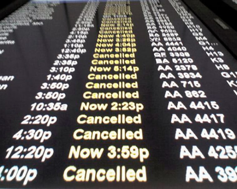 Image: Cancelled flights