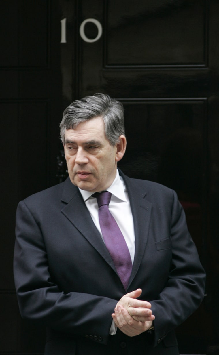 Image: Britain's Prime Minister Gordon Brown