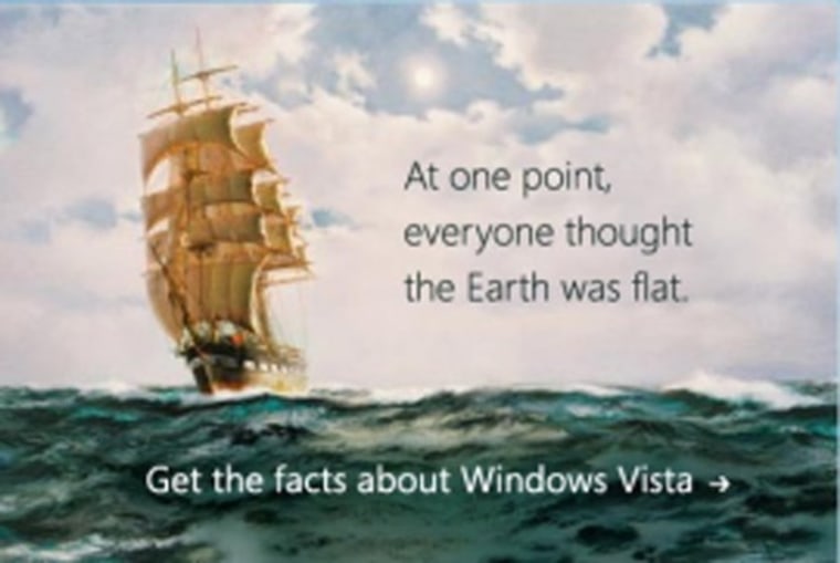 Image: Microsoft ad for Vista
