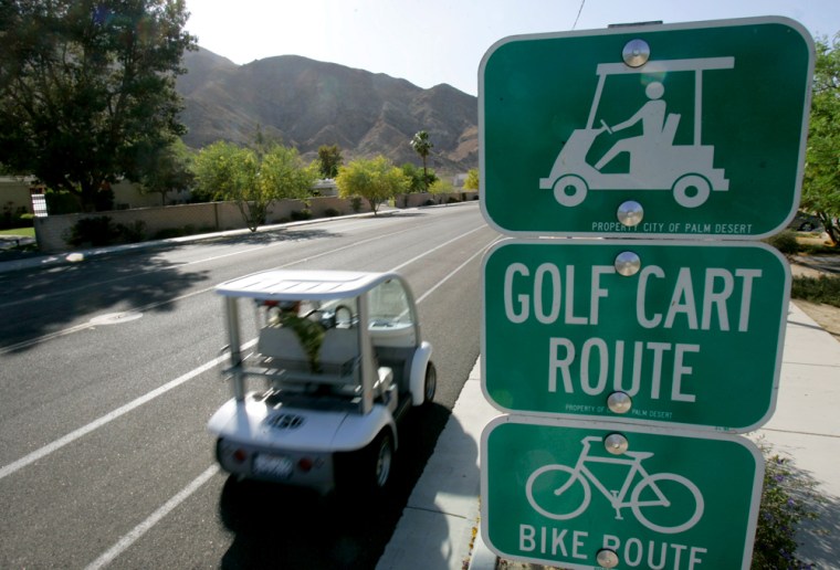 Image: Golf cart route