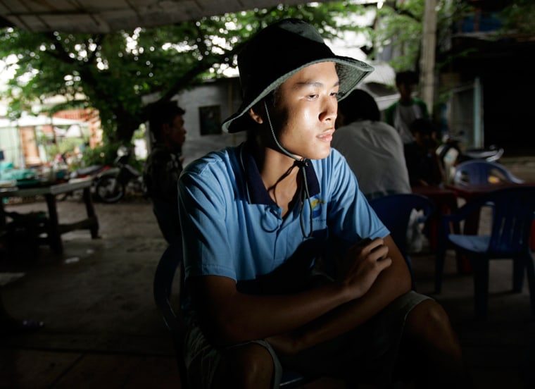 Nguyen Hoang Mong, 19, who is a single, talks with the Associated Press in a cafe on Tan Loc island in Can Tho, Vietnam, Wednesday, May 7, 2008. From the Mekong Delta in Vietnam's south to small rural towns in the north, a growing number of young Vietnamese women are marrying foreigners, mostly from Taiwan and South Korea. \"If all the girls leave,\" said Nguyen Hoang Mong, 19. \"there won't be anyone left for us. Marriage shouldn't be about money. It should be about love.\"  (AP Photo/Chitose Suzuki)