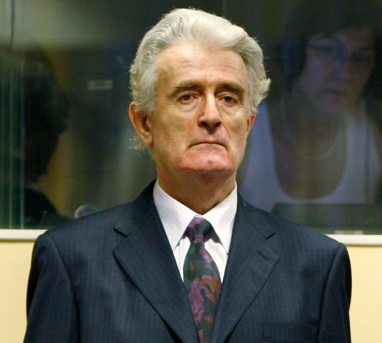Image: Former Bosnian Serb leader Karadzic