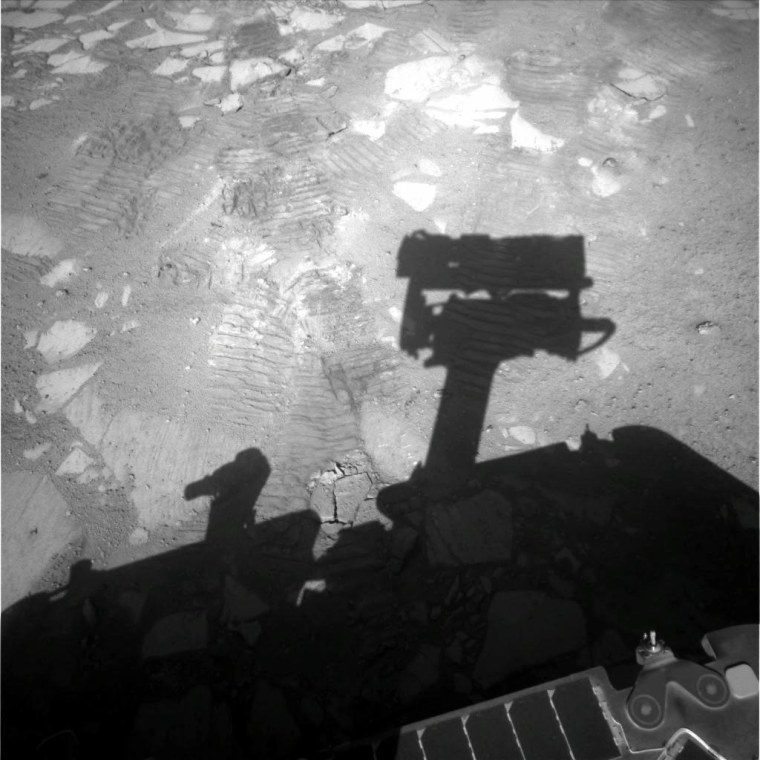 Image: Opportunity's shadow