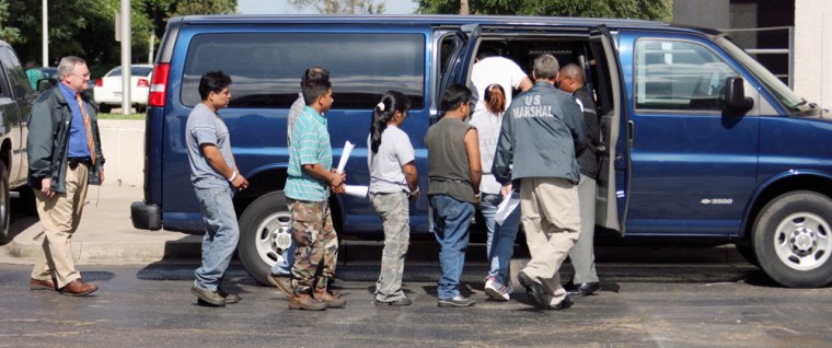 Image: Several suspected illegal immigrants