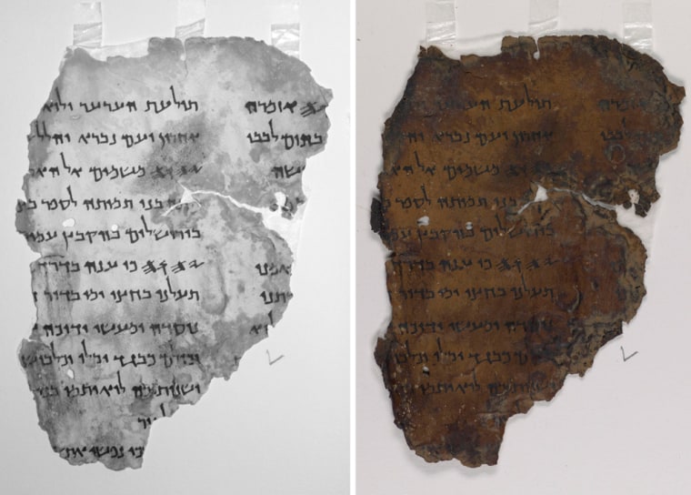 Image:  Fragments of the Dead Sea scrolls