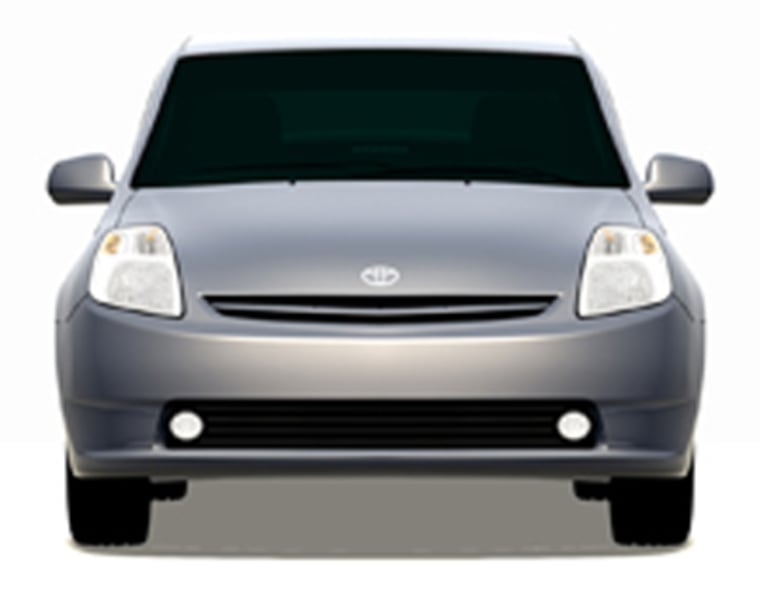 n image model of the Toyota Prius used in a study on seeing car \"faces.\" The Prius ranked low on the \"power\" scale. Credit: Toyota/Truls Thorstensen