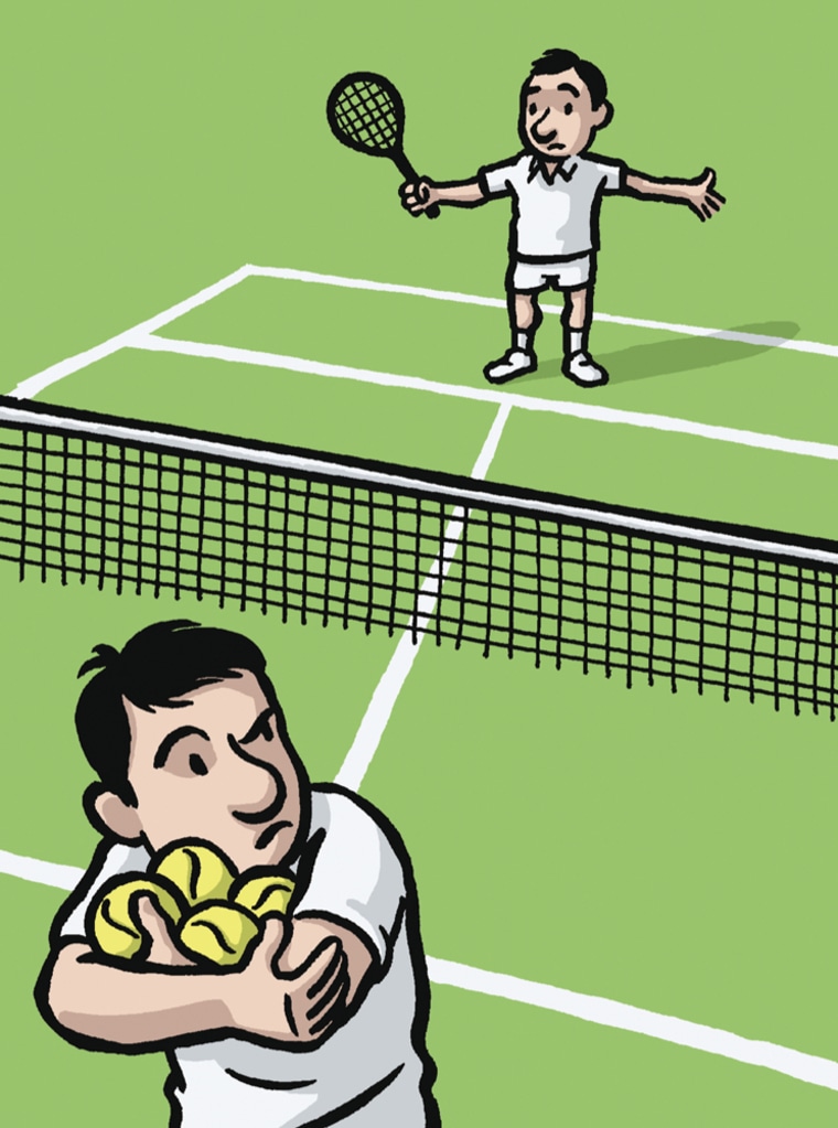 Illustration of tennis players.