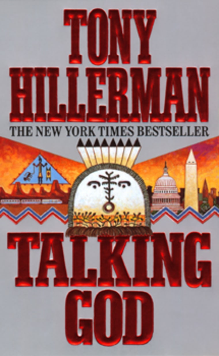 Image: Book cover of 'Talking God' by Tony Hillerman