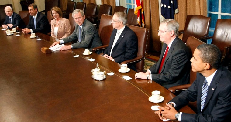 Image: U.S. leaders discuss bailout
