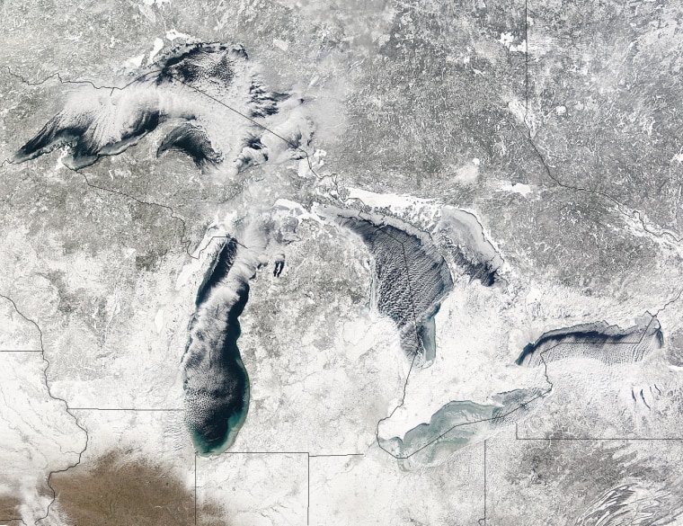 The Great Lakes get plenty of wind, making it an interesting prospect for offshore windfarms, but winter ice is one of several obstacles.