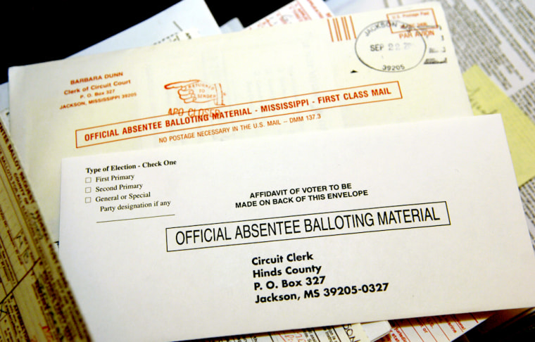 Image: Absentee ballots