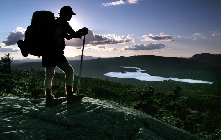 Image: Hiker on the Appalachian Trail