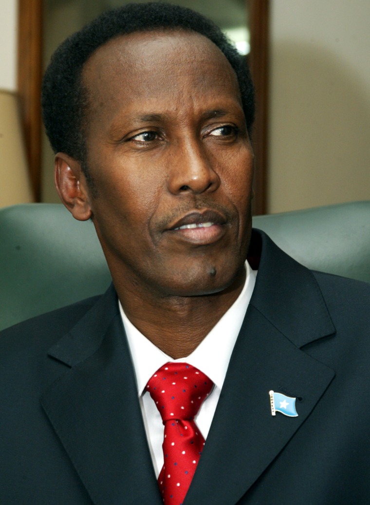 Image: Somalia 's Prime Minister Ali Mohamed Gedi resigns