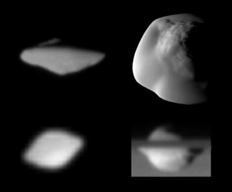 Image: Saturn moons Pan and Atlas