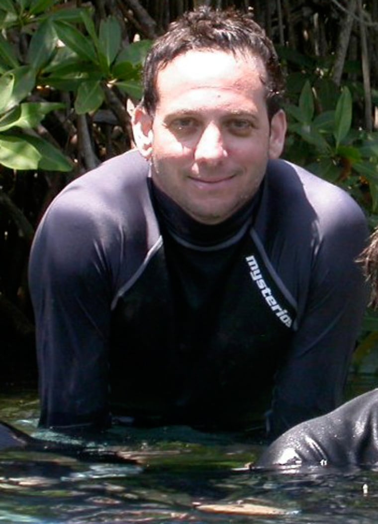 John Bruno spends much of his time in the water.