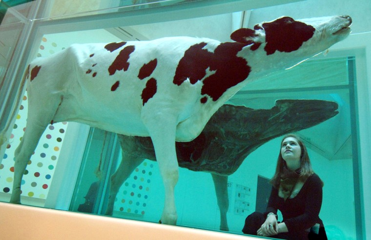 Image: Damien Hirst's Mother and Child Divided