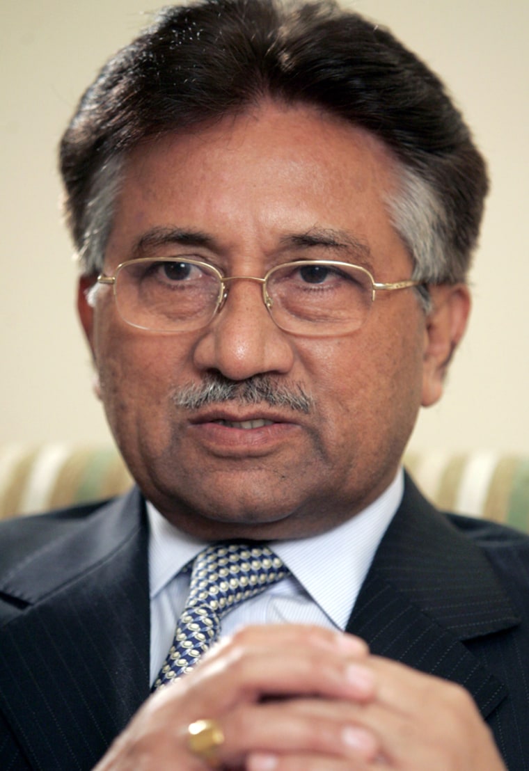 Image: Pakistan's President Gen. Pervez Musharraf.