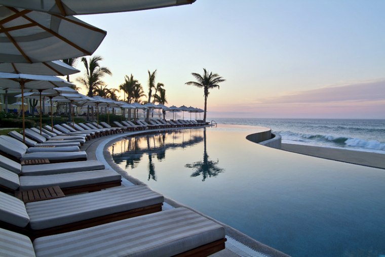 For $8.4 million, guests arrive by private jet, play 18 holes of golf with Jack Nicklaus or Robert Trent Jones II and sleep in the presidential suite equipped with a private butler and chef at the Marquis Los Cabos Beach, Golf, Spa & Casitas Resort, Mexico. Grammy-wining musician Carlos Santana will even rock you during a private concert. 