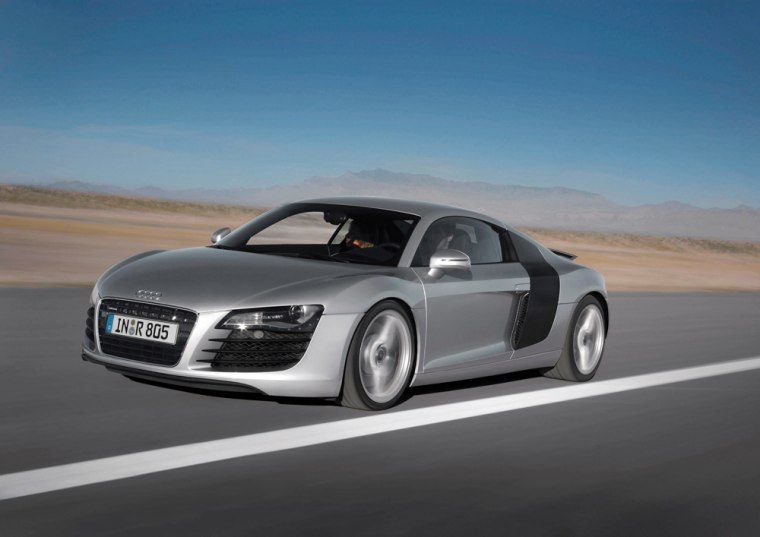 For a relatively low price of $109,000, the Audi R8 can go from 0 to 60 mph in 4.4 seconds and achieve a top speed of 187 mph.