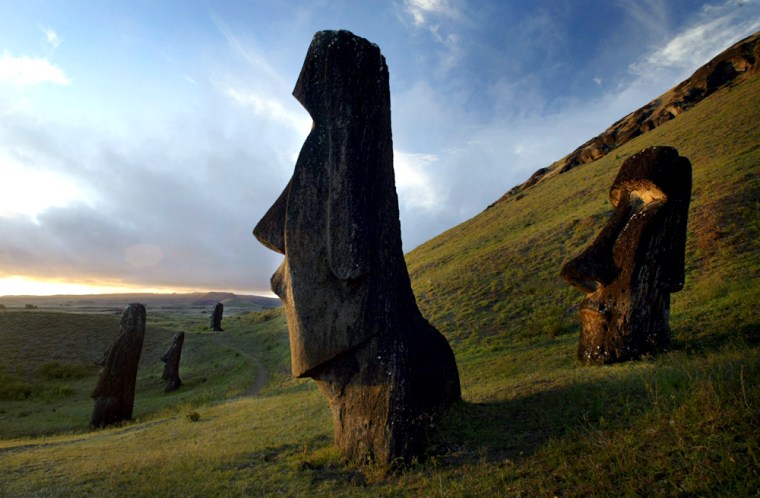 Image: Moai on Easter Island in Chile