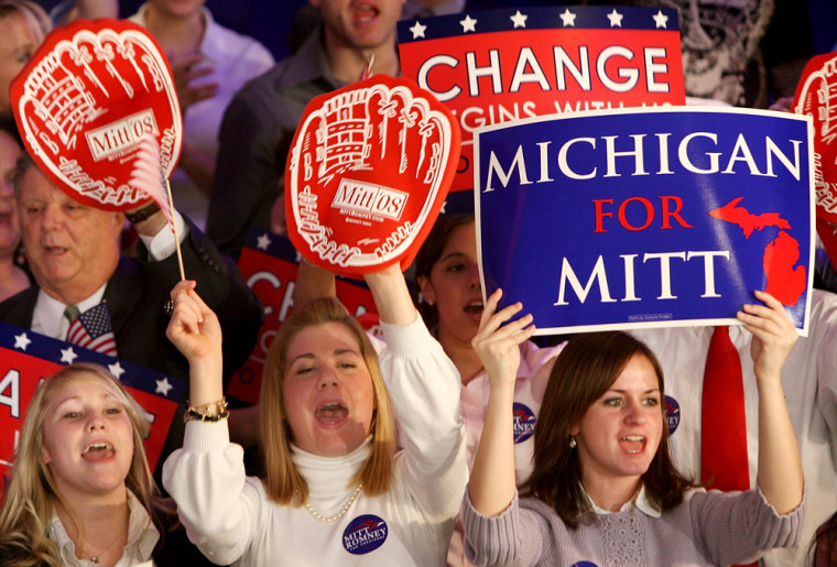 Image: Mitt Romney supporters
