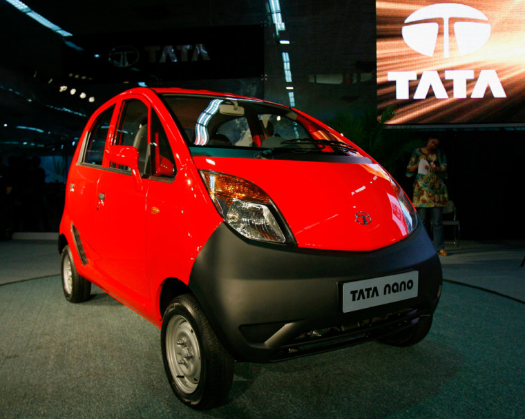 Image: Tata  \"Nano\" car.