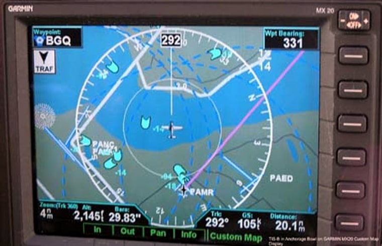 Image: ADS-B displays in the cockpit
