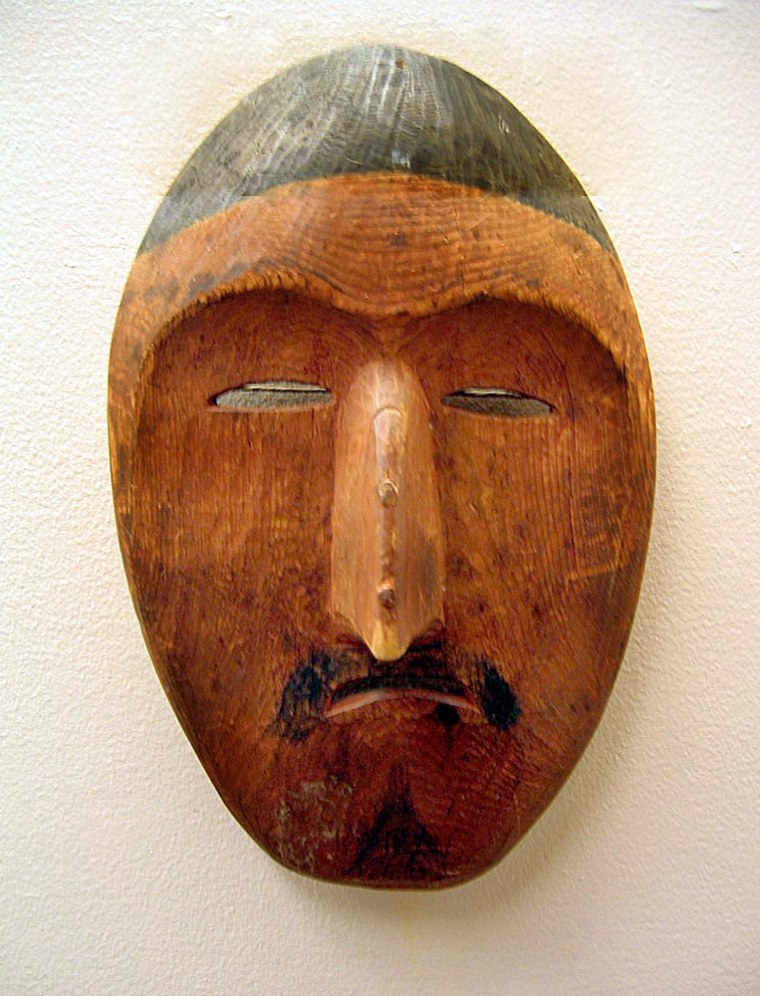 Image: King Island Shaman's Mask at the Carrie M. McLain Memorial Museum