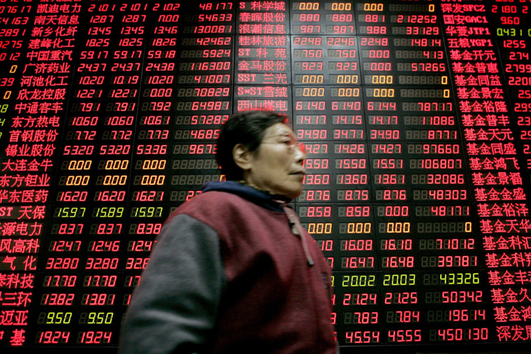 Image: Chinese investor in Shanghai, China