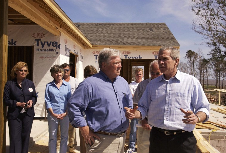 Image: George W. Bush and Haley Barbour