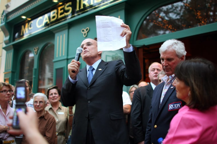 Image: Giuliani Continues Flordia Campaigning