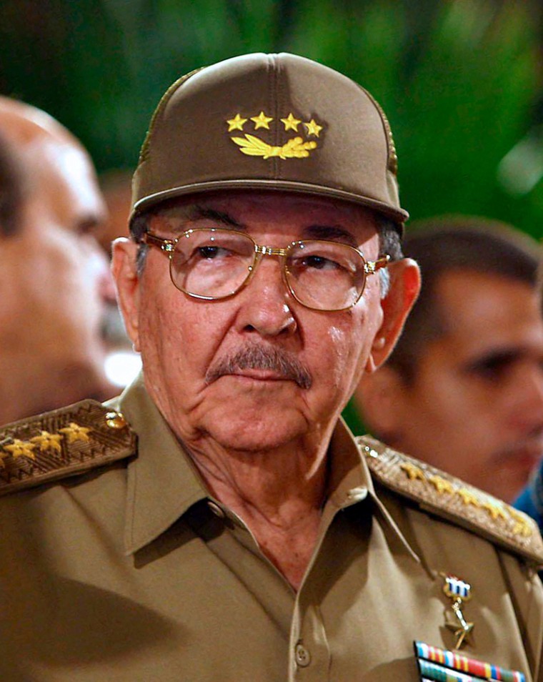 Image: Cuba's acting President Raul Castro