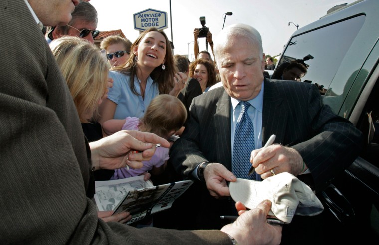Image: Presumptive Republican Presidential nominee Senator John McCain
