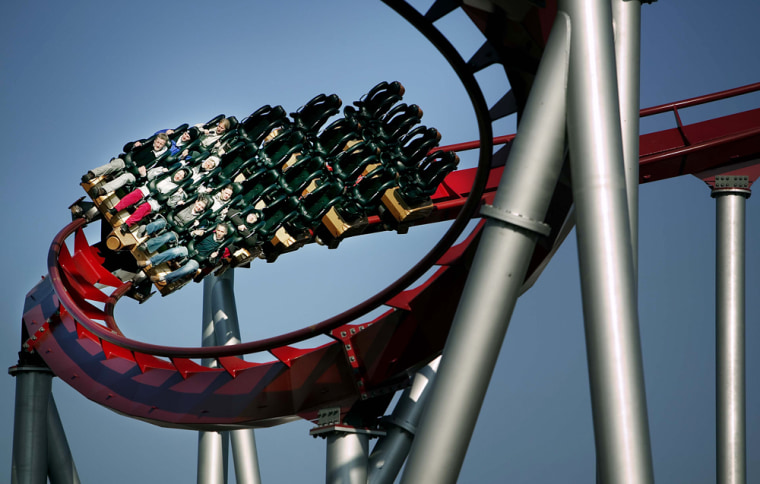 Image: Rollercoaster in the Tivoli Gardens in Copenhagen, Denmark