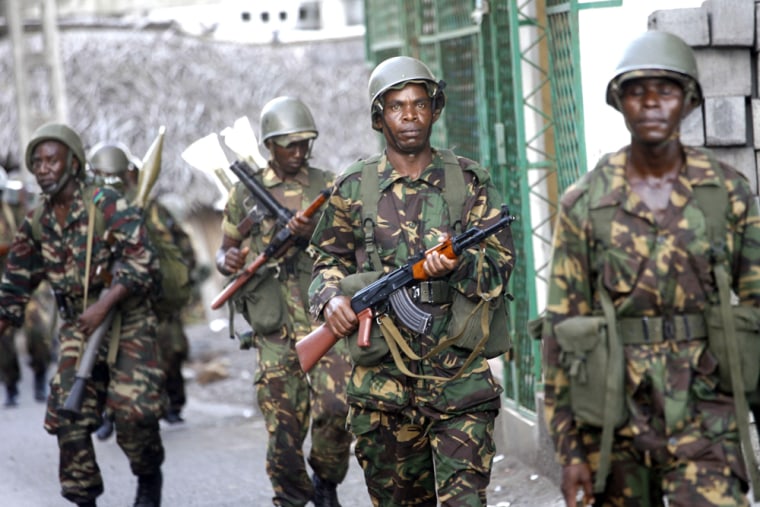 Image: Tanzanian African Union troops in Anjouan, Comoros