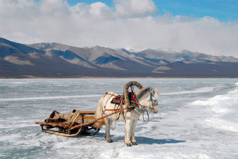 Image: Frozen Lake Khovsgol in Mongolia