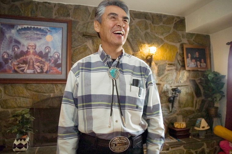 Image: Navajo Nation President Joe Shirley Jr., in Window Rock, Ariz.