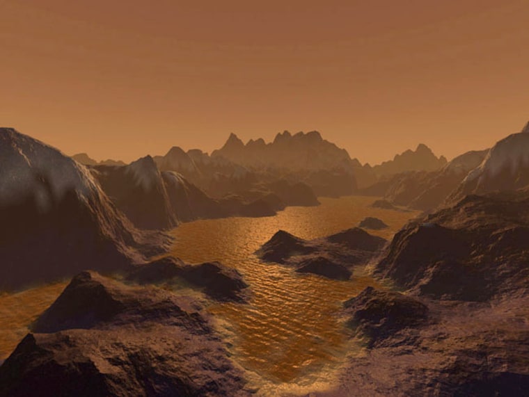Image: An artist's imagination of Titan