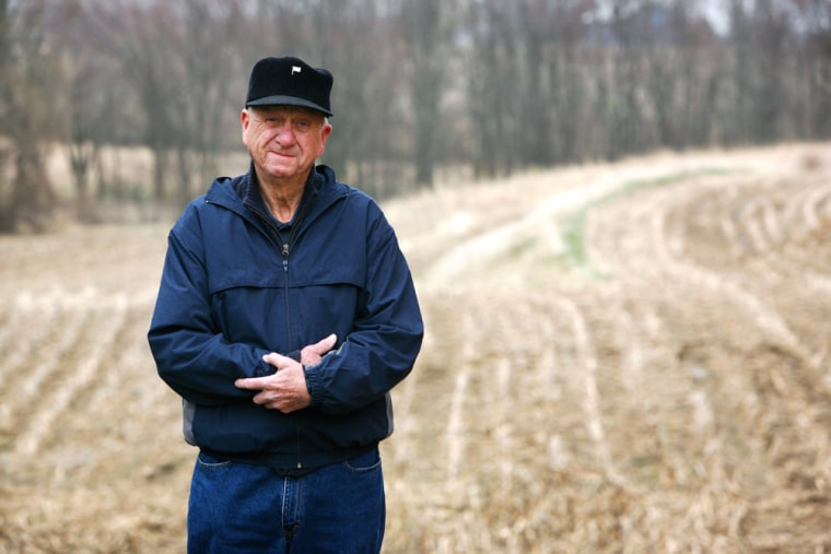 Image: Retired farmer Harlan Meier, of Davenport, Iowa