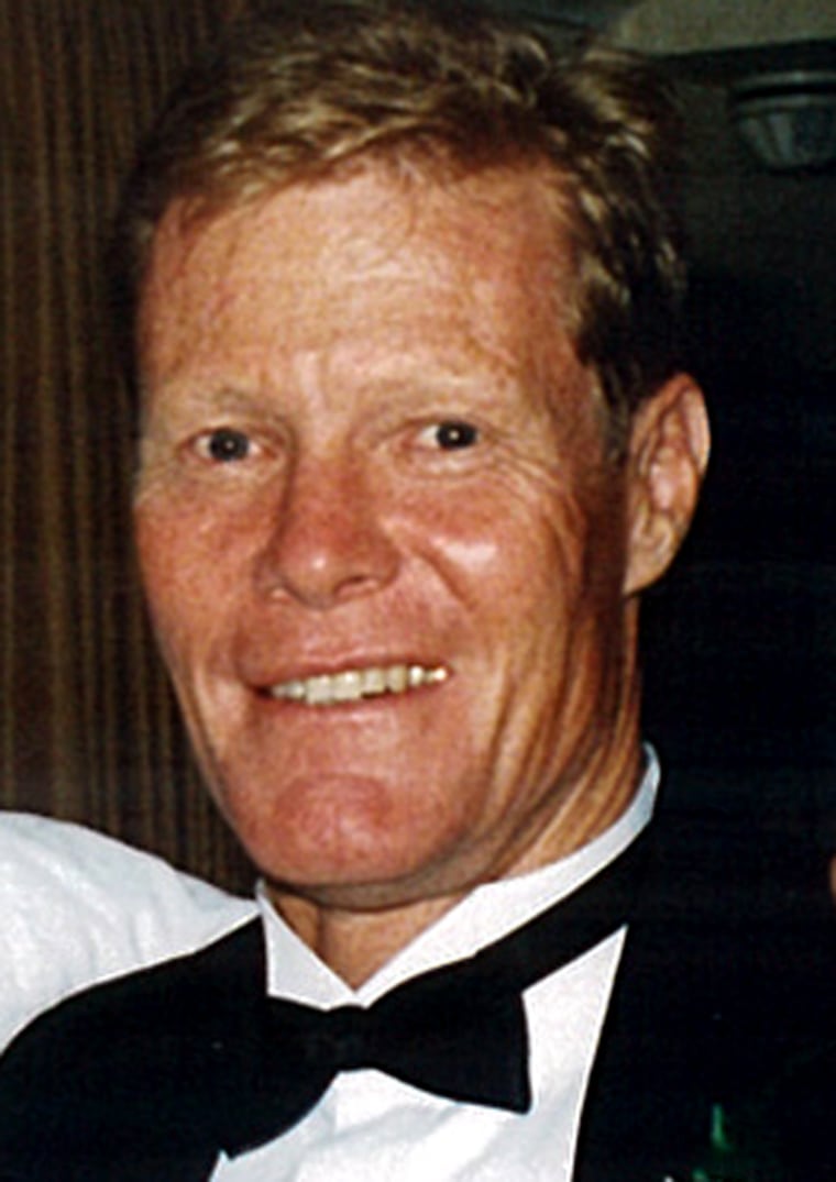 This photo taken approximately five years ago provided byt the Martin family shows Andy Martin (left) and Dr. David Martin (right). .Dave Martin who died Friday April 25, 2008 after being bitten by a shark off Solana Beach, Calif., near San Diego. Martin was swimming with his triathlon training group before the attack. Martin, 66, died on the beach Friday morning after a shark, presumed to be a great white, lifted him out of the water with his legs in its jaws, leaving deep lacerations and shredding Martin's black wetsuit. Martin, a retired veterinarian, was the first shark fatality in San Diego County since 1994. (AP Photo/Martin Family)