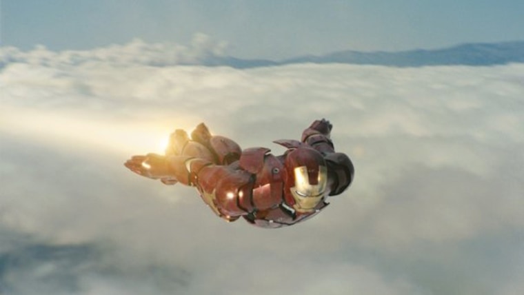 Iron Man in flight