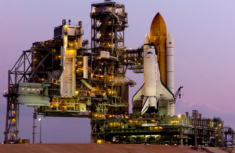 Image: Shuttle Discovery rollout to Launch Pad 39-A Kennedy Space Center Florida