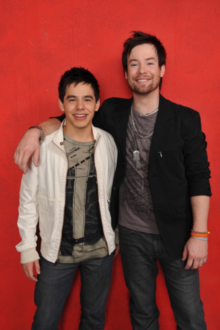 AMERICAN IDOL:The Final 2: L-R: David Archuleta and David Cook advance to the finals of AMERICAN IDOL. CR: Michael Becker / FOX.