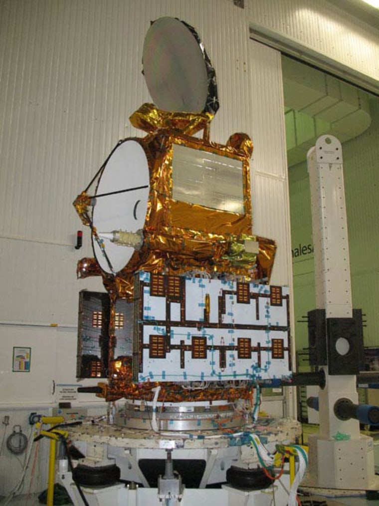 The joint U.S.-French OSTM-Jason 2 is being prepared for launch at California's Vandenberg Air Force Base.