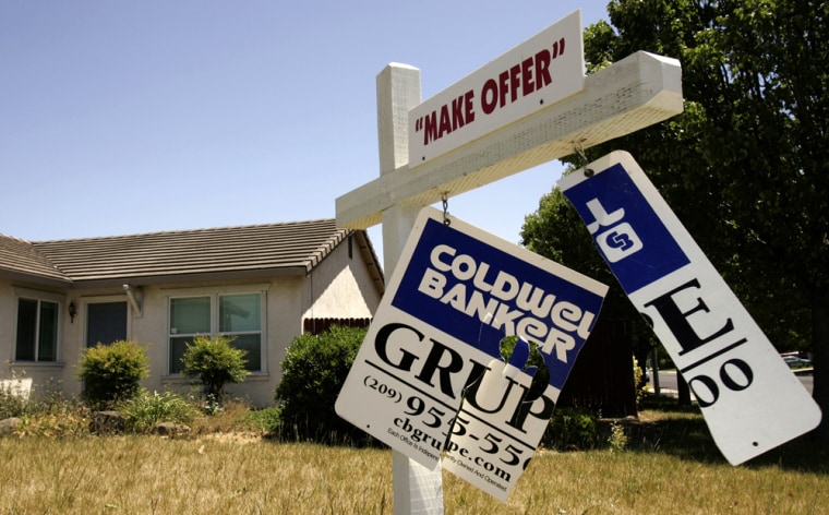 File photo of a foreclosed home is seen in Stockton