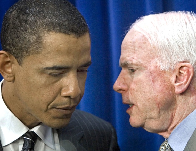 Image: Barack Obama, John McCain