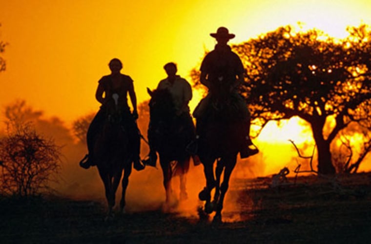 Image: Zambia and Botswana on horseback