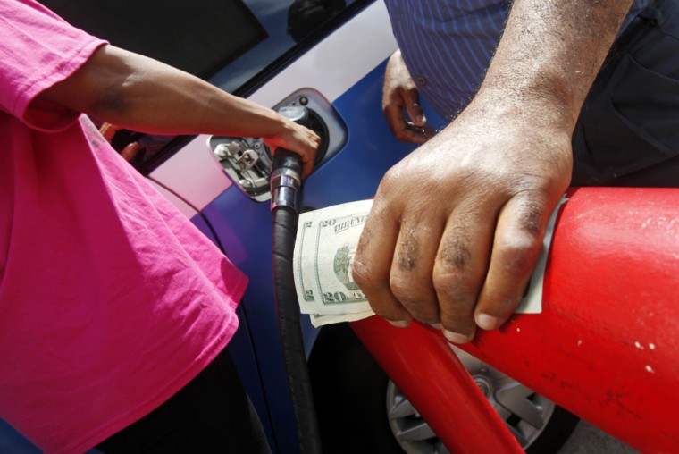 Image: Buying gas